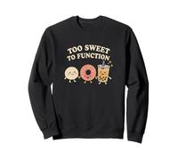 Too Sweet To Function Kawaii Donut Boba y Mochi Food Sudadera