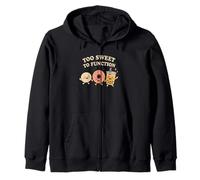 Too Sweet To Function Kawaii Donut Boba y Mochi Food Sudadera con Capucha