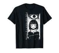 Too Weird To Live Too Rare To Die Creepy Anime Goth Phonk Camiseta