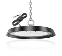 toobettp Lámpara LED Industrial UFO 100W, 8000LM Alta Bahía para Talleres, Luz Blanca Fría 6500K, Ahorro Energético, IP66 Foco LED Lámpara para Fábricas Aeropuerto Almacenes Garajes Patio