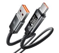 toocki Cable USB-A a USB-C 1M, 6A Cable USB C Carga Rápida con Pantalla Digital OLED, Compatible con iPhone 15/16/17 Series, Huawei Mate 70 Pro/RS/Pura 70, Honor 80/70, Xiaomi