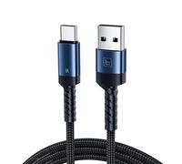 toocki Cable USB C 3A 2M, Cable Carga Rápida USB-A a USB-C, Nailon Trenzado Compatible con iPhone 17/16/15, Samsung S24/S23/S22, Huawei, Xiaomi - Azul