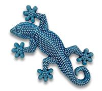 Toocook Animales marinos de cerámica natural o esmaltada para decoración mural y decoración del hogar, hechos artesanalmente, idea de regalo Made in Italy (gecko azul)