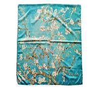 Toocool Bufanda Estola Unisex Klimt Van Gogh Frida Monet Pañuelo Cuadros Famosos 70x180cm Mantón Obras de Arte Satén YH [Talla única, Yh-123 Almendro]