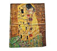 Toocool Bufanda Estola Unisex Klimt Van Gogh Frida Monet Pañuelo Cuadros Famosos 70x180cm Mantón Obras de Arte Satén YH [Talla única, Yh-102 Beso]