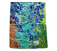 Toocool Bufanda Estola Unisex Klimt Van Gogh Frida Monet Pañuelo Cuadros Famosos 70x180cm Mantón Obras de Arte Satén YH [Talla única, Yh-110 Iris]