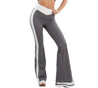 Toocool Leggings para mujer, fitness, pierna alta, elásticos, YY011, gris, Medium-Large