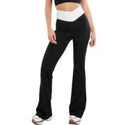 Toocool Leggings para mujer, fitness, pierna alta, elásticos, YY011, Negro , Medium-Large