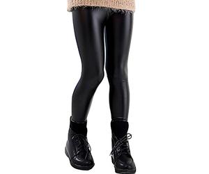 Toocool - Leggings para niña, efecto piel, color fucsia, Negro , 4 años