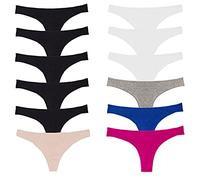 Toocool - Set de 12 Unidades: Braguitas Elásticas para Mujer, Braguitas Tanga y Bragas Brasileñas Mujer, Pack Bragas Mujer en Algodón 534-12 [S-M, Multicolores]