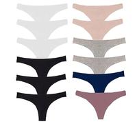 Toocool - Set de 12 Unidades: Braguitas Elásticas para Mujer, Braguitas Tanga y Bragas Brasileñas Mujer, Pack Bragas Mujer en Algodón 534-12 [S-M, Multicolores 2]