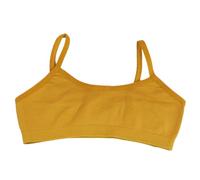 Toocool Sujetador Deportivo de Microfibra Con Aros para Niña, Ropa Interior Básica, LO-TB0003 [12-14 Años, Mostaza]