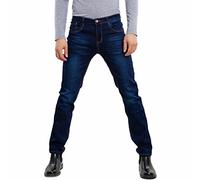 Toocool - Vaqueros de Corte Regular para Hombre, Pantalones Hombres de Algodón, Vaqueros de Cintura Media, Jeans Tejanos Hombre LE-2487 [46, Azul]