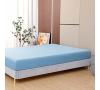Toodou La sábana Bajera Ajustable de tamaño Individual con elástico en Todo el Contorno está Hecha de Tela de Primera Calidad y Las Fundas de colchón Son sábanas bajeras elásticas Que Tienen una Gran