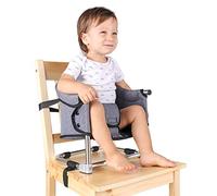 Toogel Asiento elevador para mesa de comedor, silla alta para bebés y niños pequeños, asiento de mesa portátil y plegable con hebilla de seguridad y altura ajustable, silla de alimentación para bebés