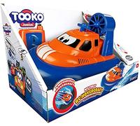 Tooko Junior Barco Teledirigido Rueda En El Suelo Y Nada En El Baño - Alcance de 5 Metros - Suelo/Agua - Baterías No Incluidas - Juguetes para Niños a Partir de 3 Años - Azul/Naranja - 81122