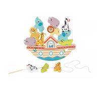 Tooky Toy: 2 en 1 Arca de Noé juego de equilibrio y ensartar