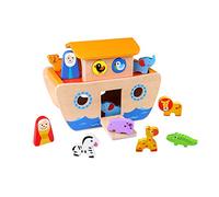 Tooky Toy 921 TKC304 EA Wooden Noah's Ark (EXP)