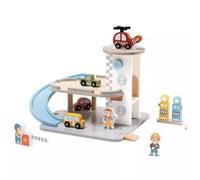 Tooky Toy: Aparcamiento de madera con accesorios
