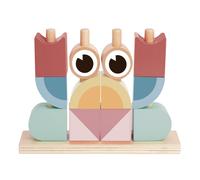 Tooky Toy Bloques de Construccion de Madera Cangrejo | Bloques de Construccion - Para el desarrollo de la motricidad fina y el juego creativo | Juguetes Montessori