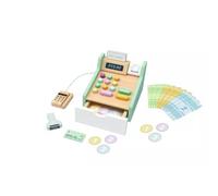 Tooky Toy: caja registradora de madera con accesorios