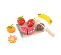Tooky Toy Juguetes de Madera con Frutas - educativos| De madera sostenible mezclada FSC - a partir de 3 anos | Juguetes Montessori