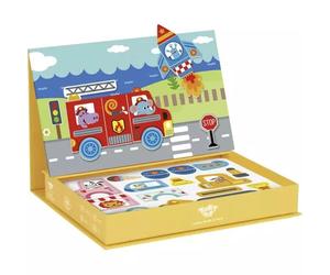 Tooky Toy: Rompecabezas creador de imágenes magnéticas - Vehículos