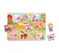 Tooky Toy: Rompecabezas de madera - Granja