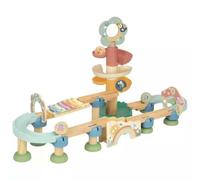 Tooky Toy: Set de construcción de pista de bolas con campanillas arcoiris