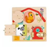 Tooky Toy: tablero sensorial con cerraduras