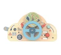 Tooky Toy: volante de juguete y tablero de actividades de madera 2 en 1