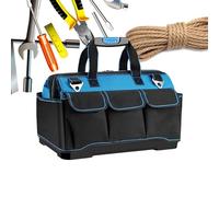 Tool Bag Organizer - Heavy Duty Oxford Waterproof Multi Pocket Tote, Durablle Storage Carry Case | Tool Storage Bag for Construction Work Home Garage Workshop Electrician Mechanic Carpenter Use