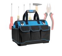 Tool Bag Organizer - Heavy Duty Oxford Waterproof Multi Pocket Tote, Durablle Storage Carry Case | Tool Storage Bag for Construction Work Home Garage Workshop Electrician Mechanic Carpenter Use
