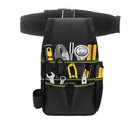 Tool Belt - Adjustable Oxford Fabric Organizer Pouch | Electrician Waist Bag for Carpenter, Construction, Handyman, Contractor, Mechanic, Plumber, Roofer, DIY, Workshop Use