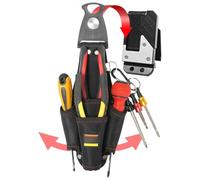 Tool Belt Pouch Adjustable, Compact Waterproof Electrician Organizer Tools, 265 X 135 Mm/10.43x5.31 Inches Multifunctional Portable Waist Bag for Maintenance, Garden, Home, Repair