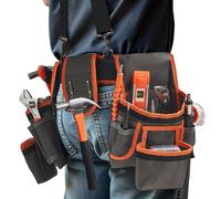 Tool Belt | Utility Toolbelt | Adjustable Waist Holder With Suspenders And 19 Pockets For Electrician Plumbing Repairs Home Improvement Projects Outdoor Maintenance Tasks Construction Sites