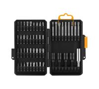 Tool Bit Set - 50 Piece Chrome Vanadium Steel | 5.9 Inch | Precision Screwdriver Bits with Magnetic Sleeves and Adapter for Electronics, Automotive, Furniture, Electrical, Home Repair