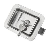 Tool Box Latch Lock, RV Replacement Door Handle & Recessed Panel Security Lock, Anti Theft Heavy Duty Build, Furniture Hardware Category with Usage for Truck Bed ATV Storage