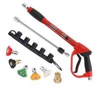 Tool Daily - Pistola limpiadora de alta presión (5 puntas de boquilla, conector M22, 101,6 cm, 5000 PSI)