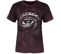 TOOL Eye Mujer Camiseta Rojo Oscuro S 100% algodón Más Grande