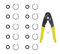 Tool Guy Republic Anillo de retención de llave de impacto de 1/2" con junta tórica Mac IR - 10 juegos. Herramienta de instalación de anillo de retención de yunque incluida