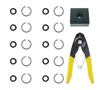 Anillo de retención de llave de impacto de 1/2" con junta tórica Mac IR - 10 juegos. Herramienta de instalación de anillo de retención de yunque incluida