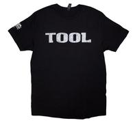 TOOL Metallic Silver Logo Hombre Camiseta Negro M