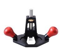 Tool Mini enrutador de carpintería para madera, enrutadores pequeños con profundidad de calibre de madera y mango antideslizante rojo, hoja ajustable de 12 mm para ranurar y recortar carpintería