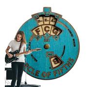 Tool, Music Wheel, Chord Finder, 10 cm, Wooden Design, Learning Aid, Ideal para Piano Players, Composers, and Music Students Theory Concepts Instruments Including Guitar