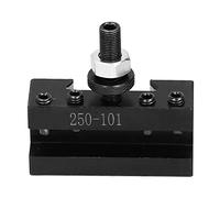 Tool Post Holder Facing Turning Quick Changing Accessory, Lathe Tool Holder with Dovetail, 40Cr Steel Quick Change Tool Post for Lathe Machine, Includes 1 x Black Tool Post Holde