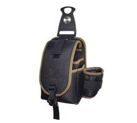 Tool Pouch Electrician Bag - Waterproof Gear Organizer, Heavy Duty Storage Pocket Strong Fabric Multi Slot Holder With Clip System | For Framers Construction Electrician Repair Maintenance Field Work