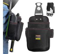 Tool Pouch, Electrician Waist Bag, Waterproof Multi-Pocket Design with Heavy-Duty Drill Storage, Maintenance Gear Organizer for Framing, Welding, Home Use, 8.66x5.91x3.74 inches