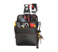 Tool Pouch - Rotating Quick Release Waterproof Oxford Tool Bag, Compact Three Layer Waist Pack with Secure Bracket | durabl Belt Organizer for Woodworking Electrical