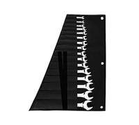 Tool Roll Pouch - Wrench Storage Organizer, Portable Carry Bag, Multi Pocket Holder, Elastic Strap Wrap With Compact Fold Design | Tool Organizer Roll For Truck Atv Travel Work Mechanic Electr